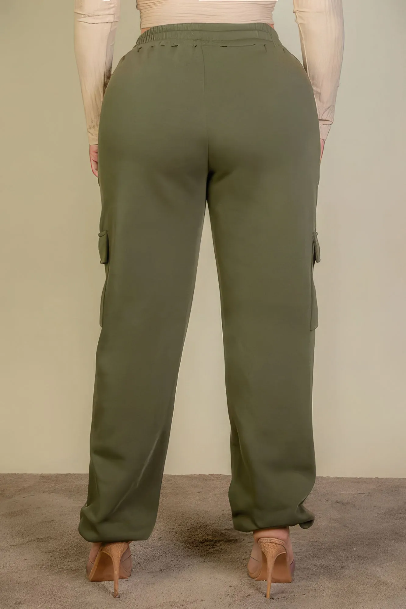 Women's Plus Size Sweatpants with Side Pocket & Drawstring Waist